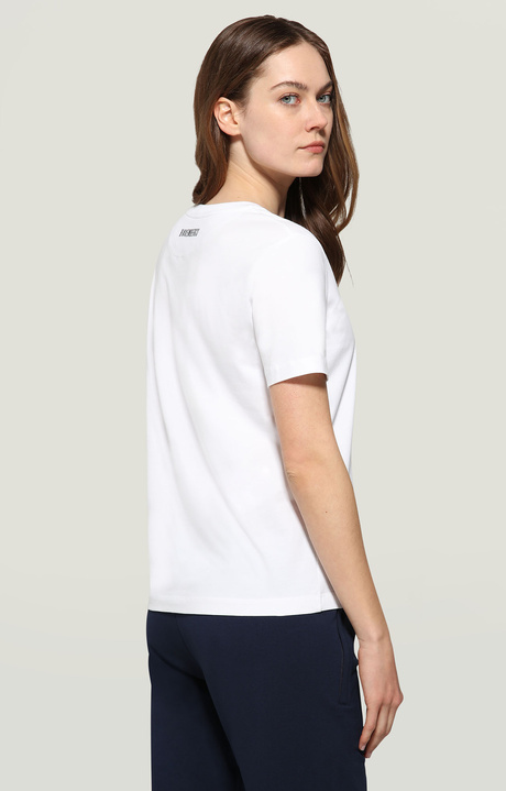 Women's T-shirt with textured detail, OPTICAL WHITE Women's T-shirt with textured detail, OPTICAL WHITE, hi-res-1