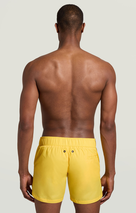 Men's swim shorts with tape, YELLOW Men's swim shorts with tape, YELLOW, hi-res-1