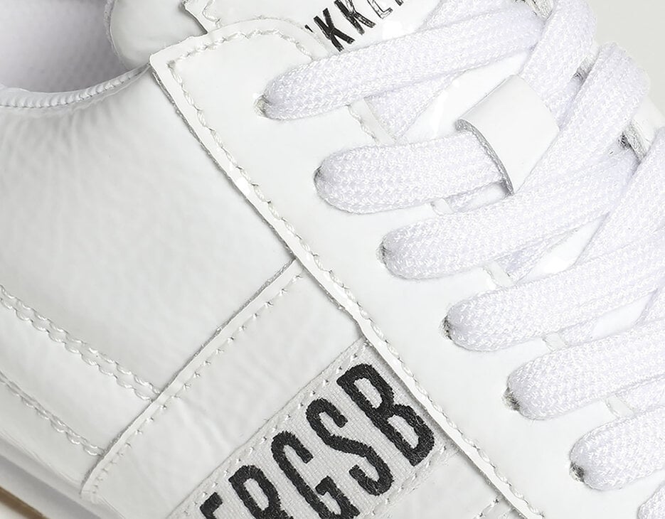 Bahia women's sneakers  in patent leather, WHITE Bahia women's sneakers  in patent leather, WHITE, hi-res-1