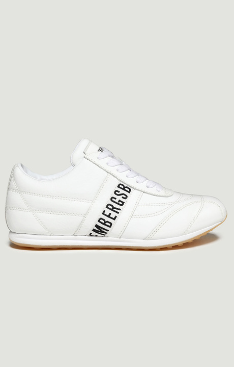 Bahia women's sneakers  in patent leather, WHITE Bahia women's sneakers  in patent leather, WHITE, hi-res-1