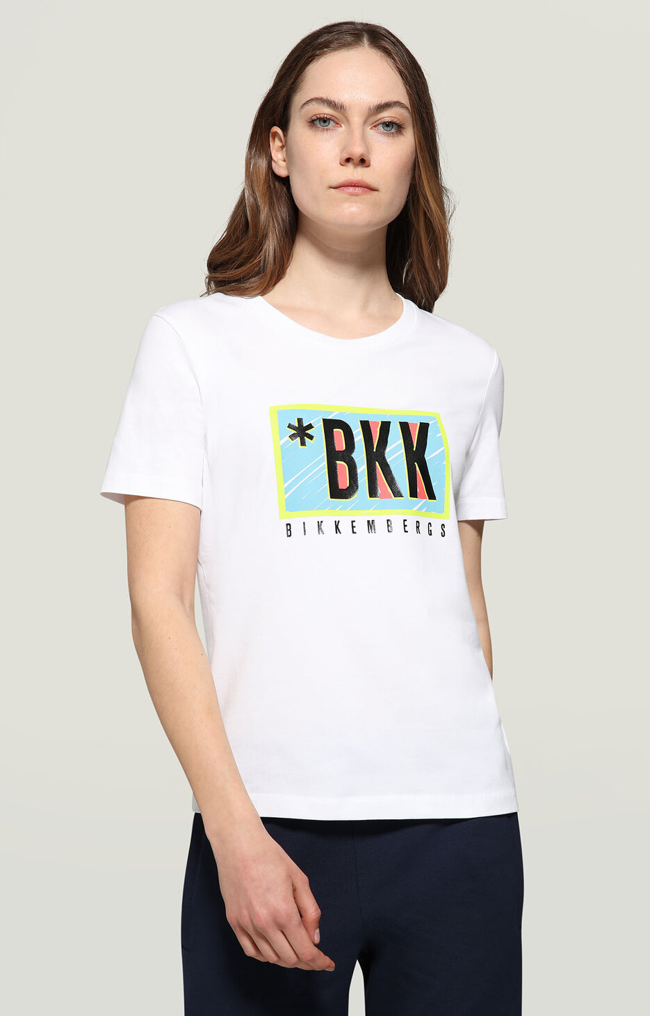 Women's T-shirt with textured detail, OPTICAL WHITE Women's T-shirt with textured detail, OPTICAL WHITE, hi-res-1
