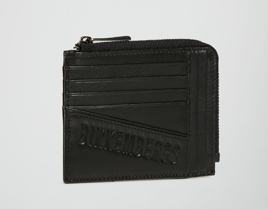 Compact men's wallet, BLACK Compact men's wallet, BLACK, hi-res-1