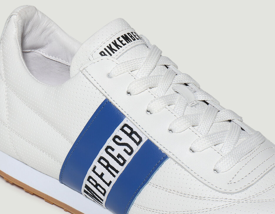 MEN'S SNEAKERS SOCCER, WHITE/BLUE MEN'S SNEAKERS SOCCER, WHITE/BLUE, hi-res-1