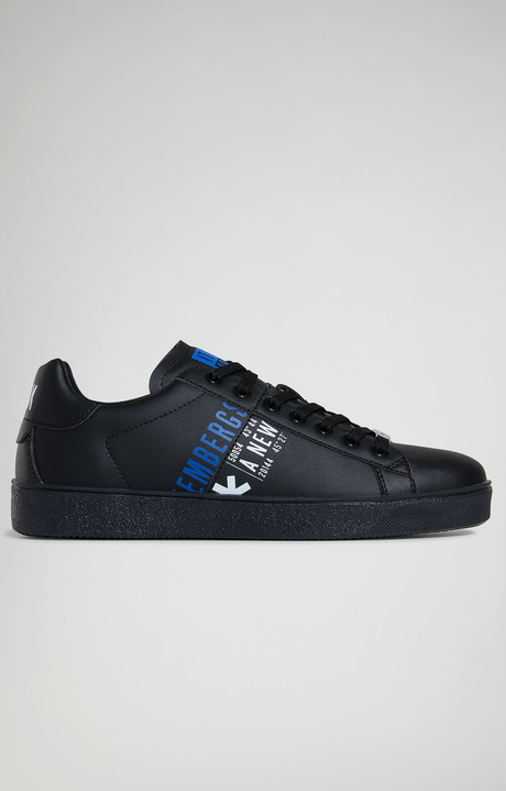 Recoba M color-block men's sneakers, BLACK Recoba M color-block men's sneakers, BLACK, hi-res-1