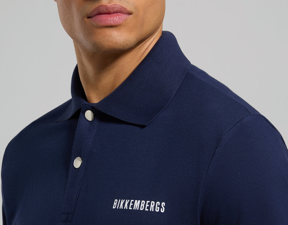 Men's stretch piquet polo shirt, DRESS BLUES Men's stretch piquet polo shirt, DRESS BLUES, hi-res-1