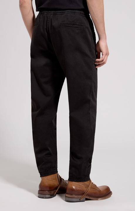 Men's gabardine joggers, BLACK Men's gabardine joggers, BLACK, hi-res-1