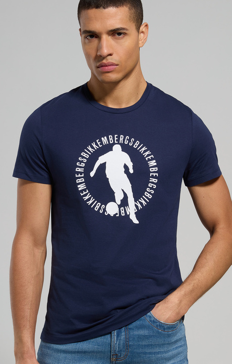 Slub cotton men's T-shirt, DRESS BLUES Slub cotton men's T-shirt, DRESS BLUES, hi-res-1