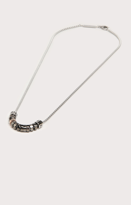 Bikkembergs steel necklace with diamonds, 360 Bikkembergs steel necklace with diamonds, 360, hi-res-1