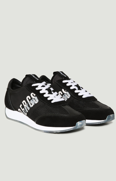 Women's multi-material sneakers Julie, BLACK Women's multi-material sneakers Julie, BLACK, hi-res-1