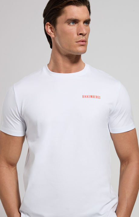 Men's print T-shirt, WHITE Men's print T-shirt, WHITE, hi-res-1