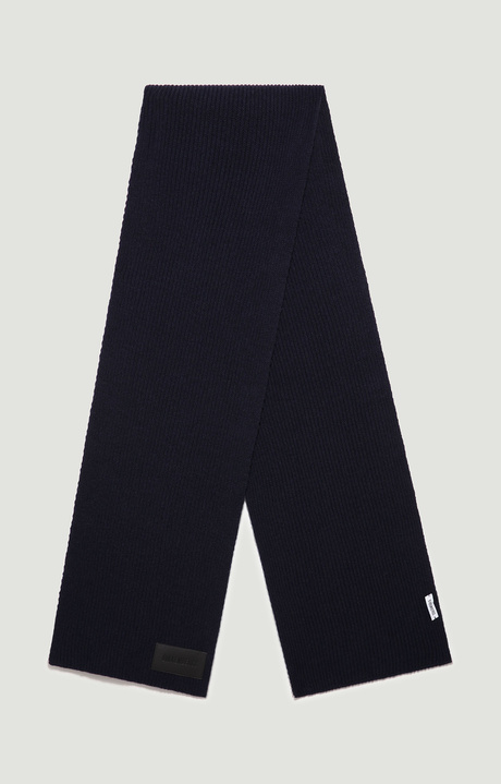 Men's scarf with patch 25x180 cm, NAVY Men's scarf with patch 25x180 cm, NAVY, hi-res-1