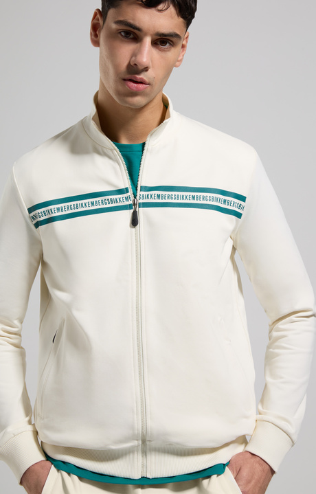Men's sweatshirt with tape, MARSHMALLOW Men's sweatshirt with tape, MARSHMALLOW, hi-res-1