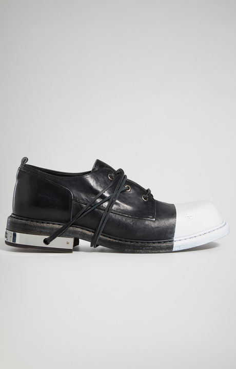 MEN'S LACE-UP SHOES - MET HOLE, BLACK/WHITE MEN'S LACE-UP SHOES - MET HOLE, BLACK/WHITE, hi-res-1
