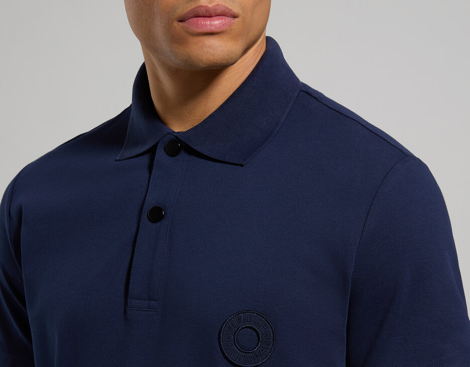Men's stretch piquet polo shirt, DRESS BLUES Men's stretch piquet polo shirt, DRESS BLUES, hi-res-1