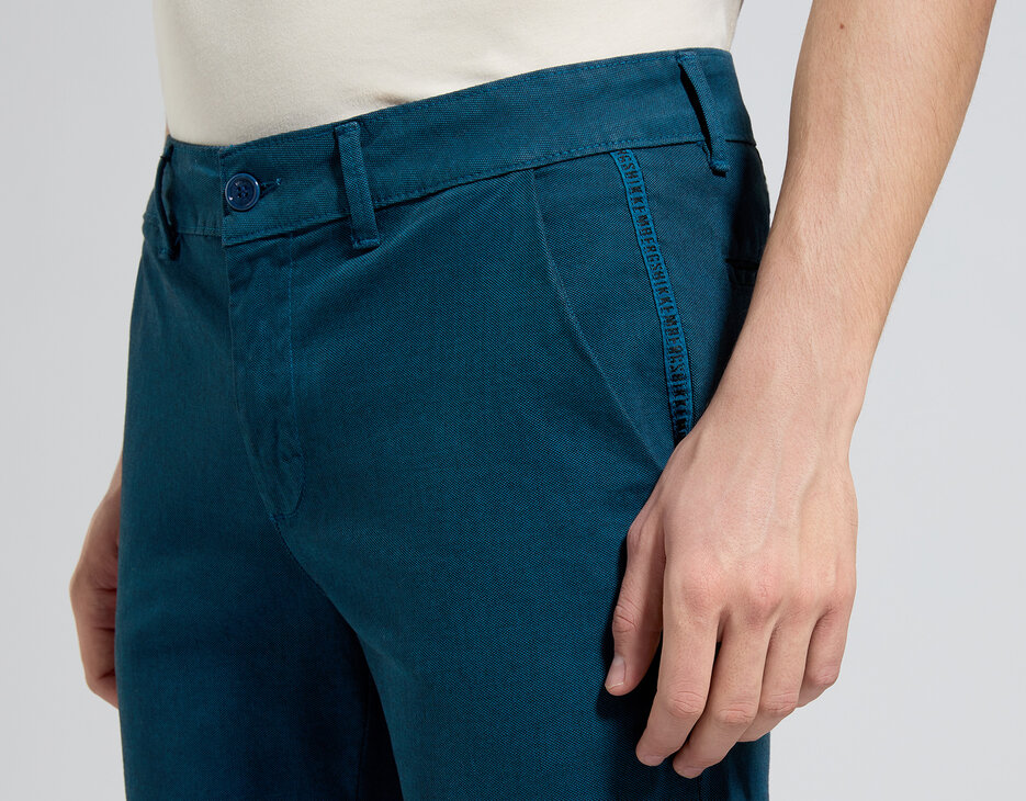 Men's slim fit pants, SAILOR BLUE Men's slim fit pants, SAILOR BLUE, hi-res-1
