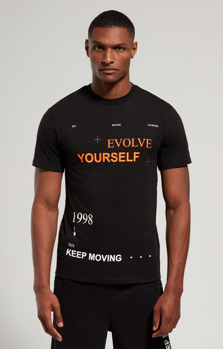 Men's print T-shirt, BLACK, hi-res-1