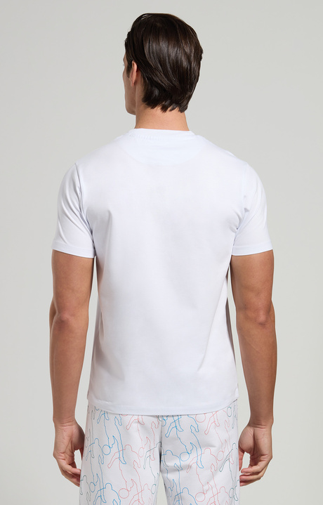 Men's faded print T-shirt, WHITE Men's faded print T-shirt, WHITE, hi-res-1