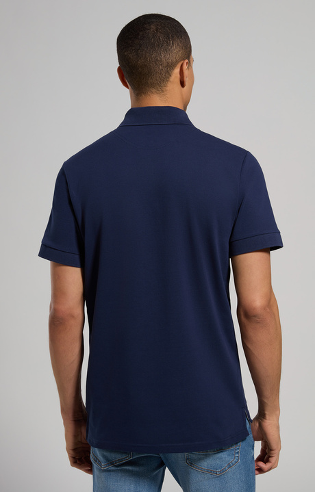 Men's stretch piquet polo shirt, DRESS BLUES Men's stretch piquet polo shirt, DRESS BLUES, hi-res-1