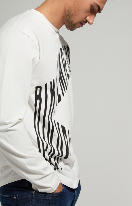 Men's print jersey T-shirt, WHITE, hi-res-1