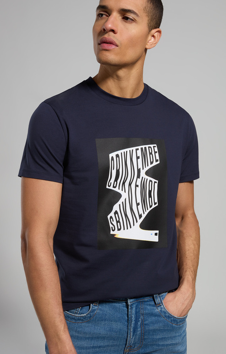 Men's print T-shirt, DRESS BLUES Men's print T-shirt, DRESS BLUES, hi-res-1
