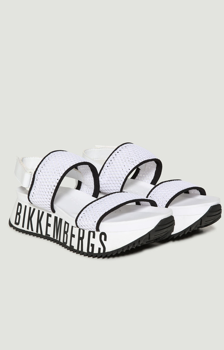 Women's platform sandals Rebeca, WHITE/BLACK Women's platform sandals Rebeca, WHITE/BLACK, hi-res-1