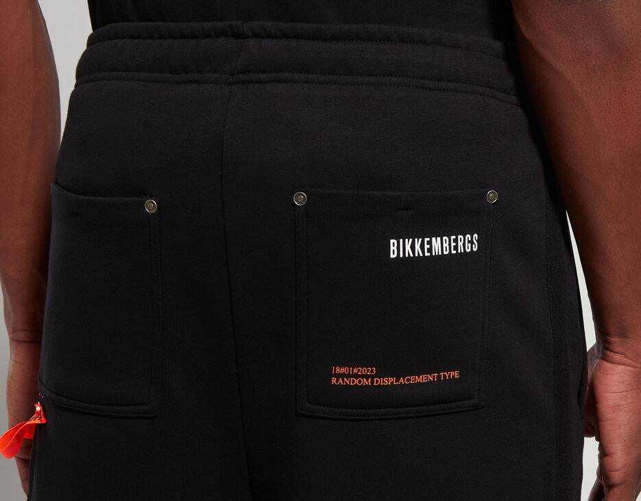 Men's fleece shorts, BLACK Men's fleece shorts, BLACK, hi-res-1