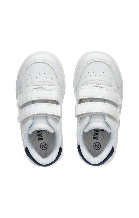 LOW CUT VELCRO SNEAKER, WHITE/BLUE, hi-res-1