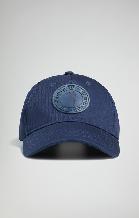 Men's baseball cap with patch, BLUE Men's baseball cap with patch, BLUE, hi-res-1