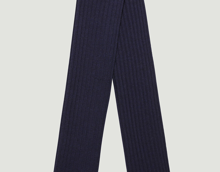Ribbed Scarf in blended wool, 064 Ribbed Scarf in blended wool, 064, hi-res-1