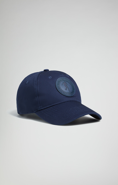 Men's baseball cap with patch, BLUE Men's baseball cap with patch, BLUE, hi-res-1