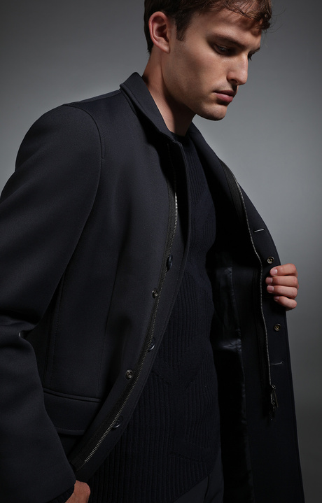 Men's navy coat, NAVY Men's navy coat, NAVY, hi-res-1