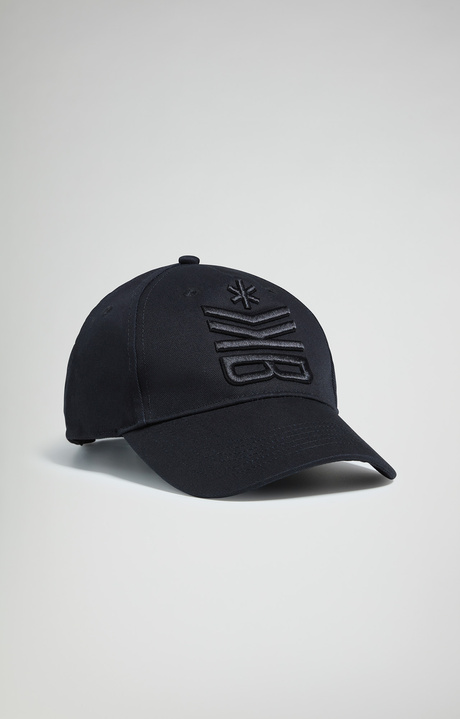 Embroidered men's baseball cap, BLACK Embroidered men's baseball cap, BLACK, hi-res-1