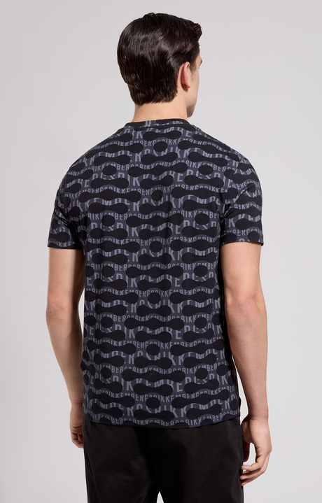 Men's slim fit pop camouflage T-shirt, BLACK Men's slim fit pop camouflage T-shirt, BLACK, hi-res-1