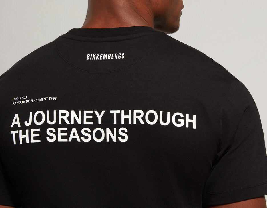 Men's print T-shirt, BLACK Men's print T-shirt, BLACK, hi-res-1