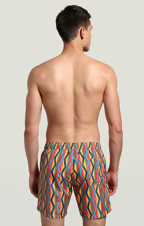 Men's all-over swim shorts, YELLOW Men's all-over swim shorts, YELLOW, hi-res-1