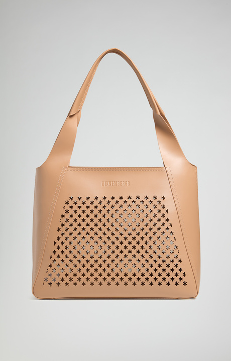 Squad perforated women's maxi bag, TAN Squad perforated women's maxi bag, TAN, hi-res-1
