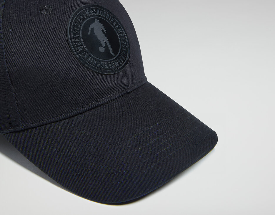 Men's baseball cap with patch, BLACK Men's baseball cap with patch, BLACK, hi-res-1