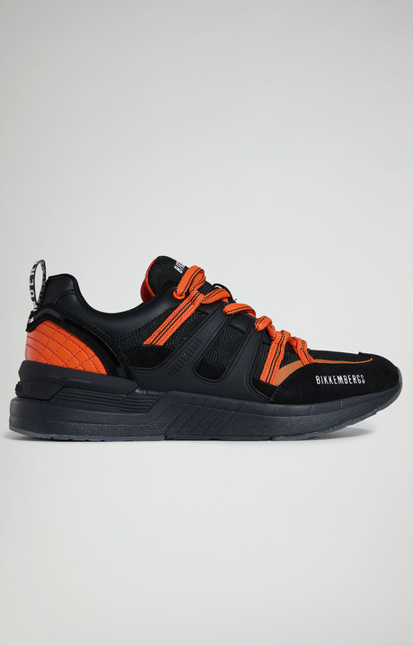 Dunga M men's sneakers, BLACK/ORANGE Dunga M men's sneakers, BLACK/ORANGE, hi-res-1