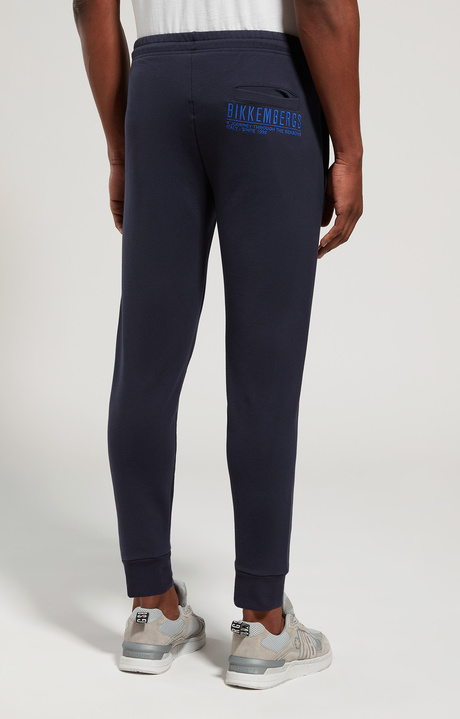 Embroidered men's joggers, DRESS BLUES, hi-res-1