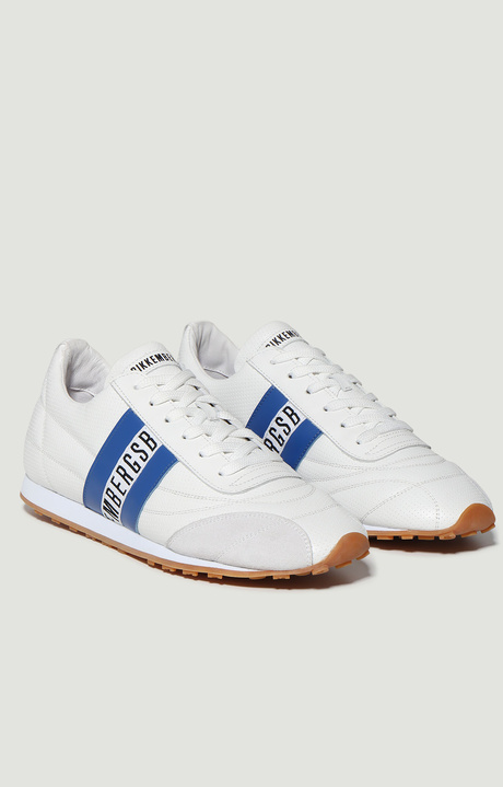 MEN'S SNEAKERS SOCCER, WHITE/BLUE MEN'S SNEAKERS SOCCER, WHITE/BLUE, hi-res-1