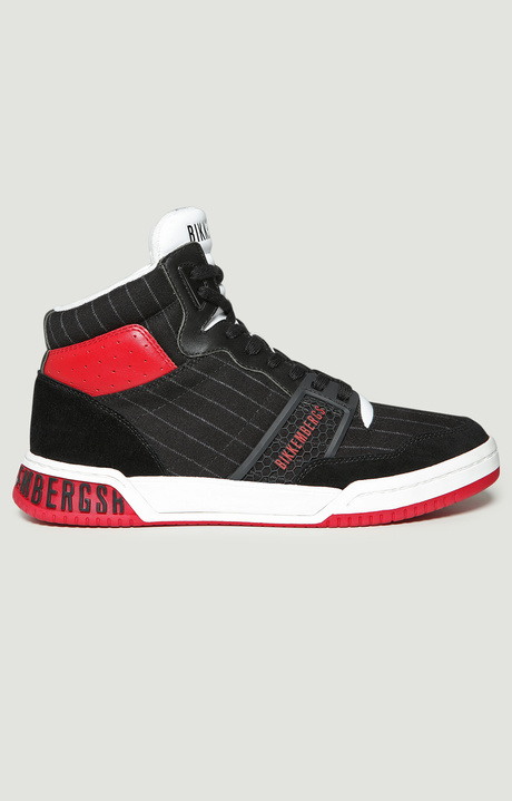 Sigger men's high top sneakers , BLACK Sigger men's high top sneakers , BLACK, hi-res-1