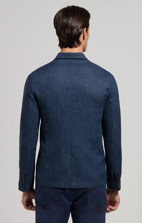 Canvas men's blazer, DRESS BLUES Canvas men's blazer, DRESS BLUES, hi-res-1