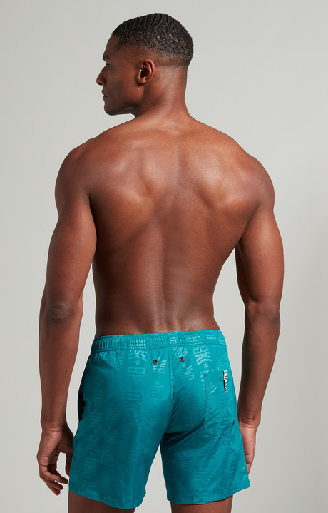 Men's boardshorts with tonal print, EVERGLADE Men's boardshorts with tonal print, EVERGLADE, hi-res-1