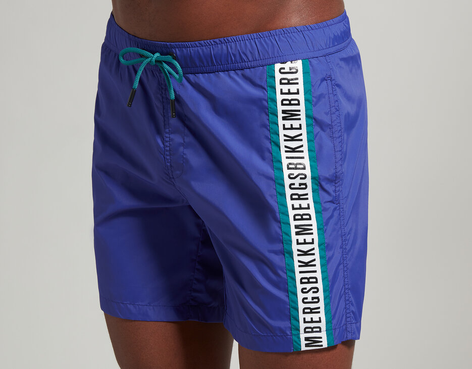 Men's boardshorts with tape, CLEMATIS BLUE Men's boardshorts with tape, CLEMATIS BLUE, hi-res-1