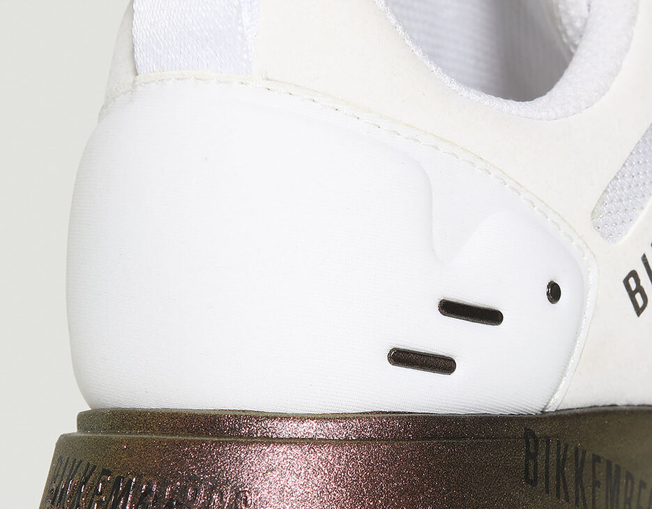 Women's sneakers Fleurienne with printed soles, WHITE Women's sneakers Fleurienne with printed soles, WHITE, hi-res-1