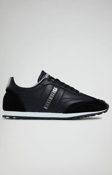 Multi-material men's sneakers - Guti M, BLACK Multi-material men's sneakers - Guti M, BLACK, hi-res-1