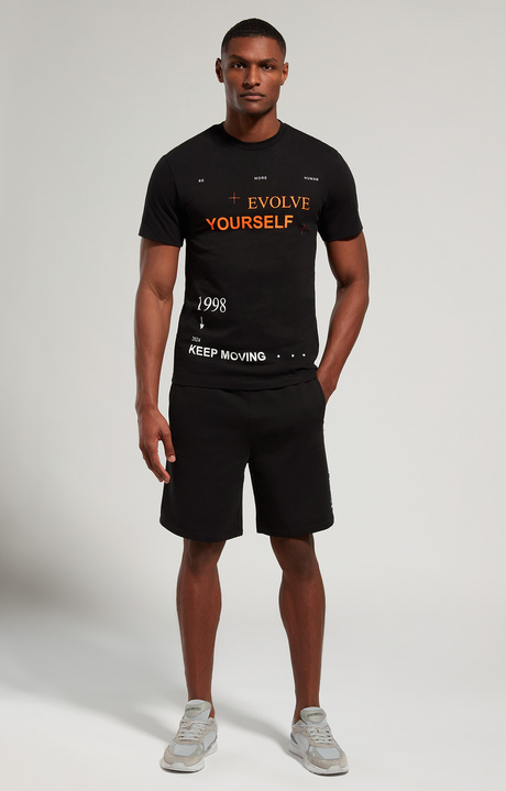 Men's print T-shirt, BLACK, hi-res-1