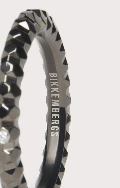 Bikkembergs multifaceted ring with diamond, 300 Bikkembergs multifaceted ring with diamond, 300, hi-res-1