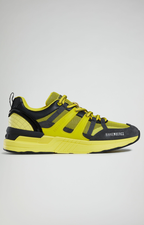 Dunga M men's sneakers, FLUO YELLOW/DARK GREY/BLACK Dunga M men's sneakers, FLUO YELLOW/DARK GREY/BLACK, hi-res-1