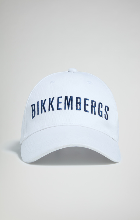 Embroidered men's baseball cap, WHITE Embroidered men's baseball cap, WHITE, hi-res-1
